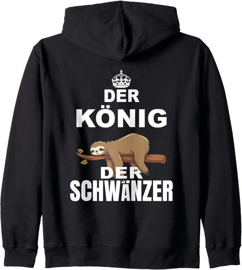 Faultier Der König der Schwänzer Schulfreunde Schule Kapuzenjacke