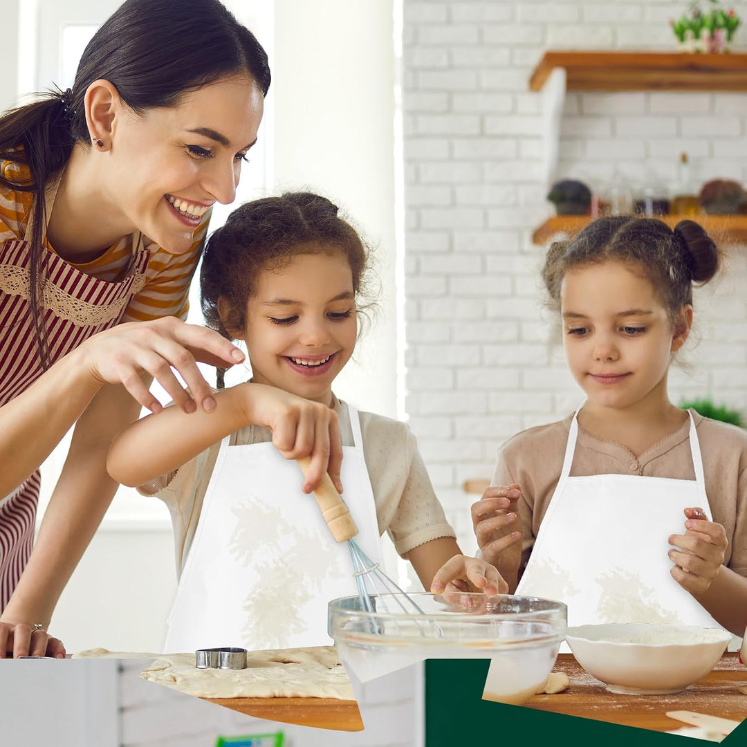 Malschürzen für Kinder Kunstschürzen für Kinder mit 2 geräumigen Taschen Kinderschürzen für Kunst, M