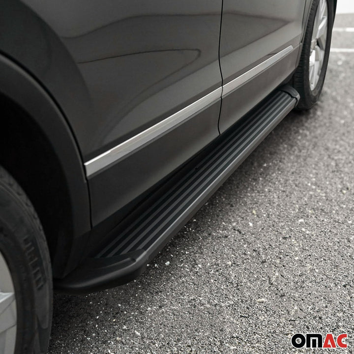 OMAC Trittbretter Seitenschweller Seitenschürze Kompatibel mit Honda CR-V 2007-2012 - 2X Aluminium H