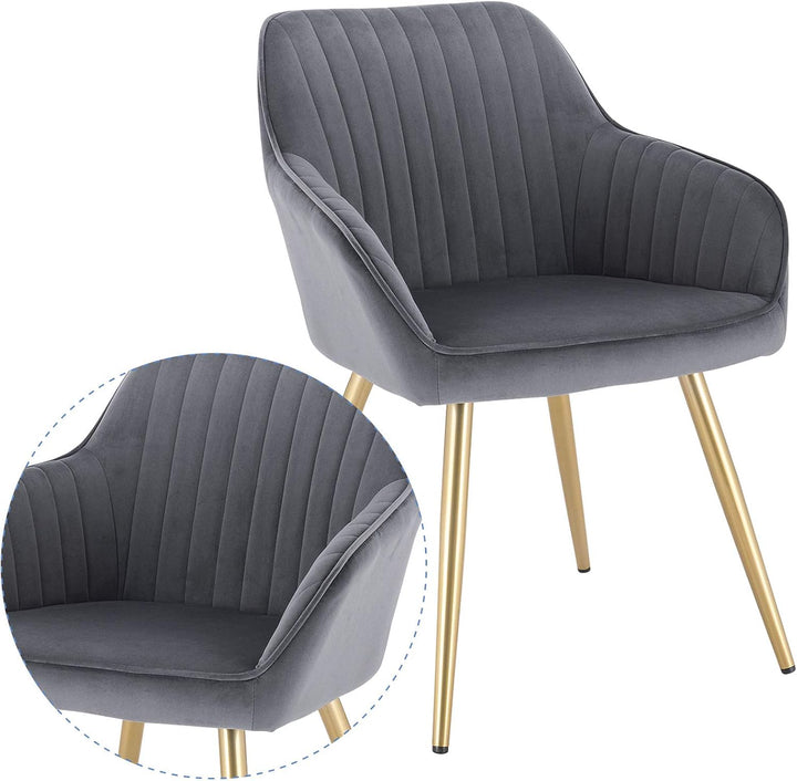 Lestarain Esszimmerstühle 4er Set, für Esszimmer Wohnzimmer Küche, Küchenstühle gepolstert mit Armle