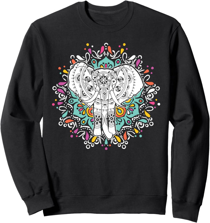 Elefant-Hennastrauch Trendy Geschenk Fun Sweatshirt