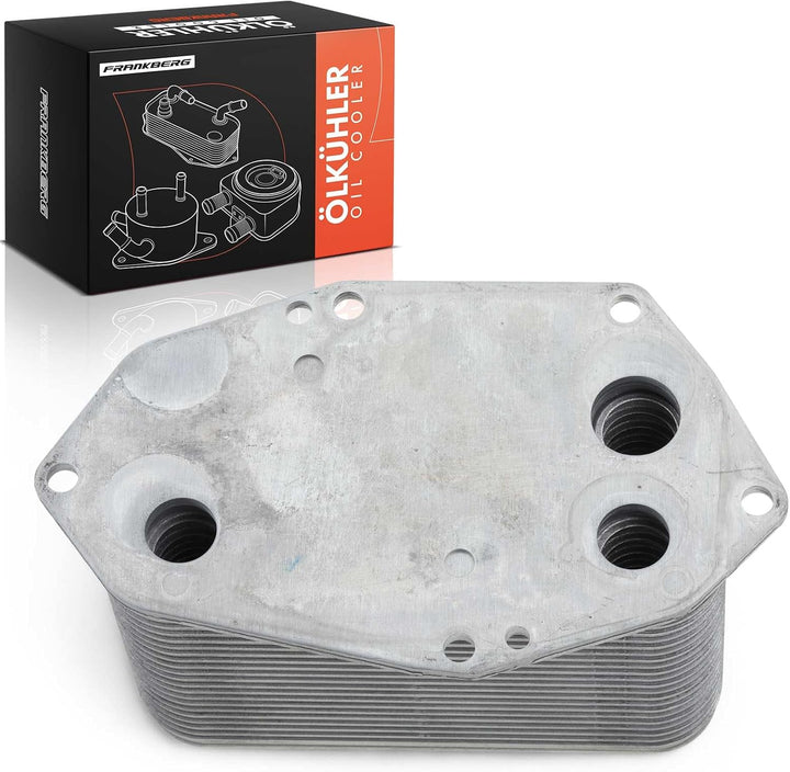 Frankberg Ölkühler Motoröl Kompatibel mit 3er E46 5er E39 7er E38 X5 E53 525d 330d 330xd 730d 3.0d 1