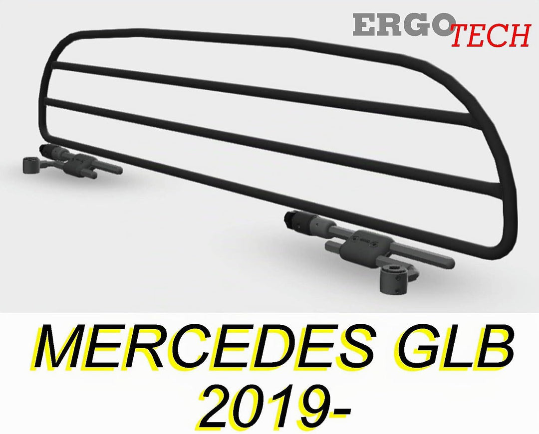 ERGOTECH Trenngitter Hundegitter für Mercedes GLB, RDA65HBG-S, für Hunde und Gepäck