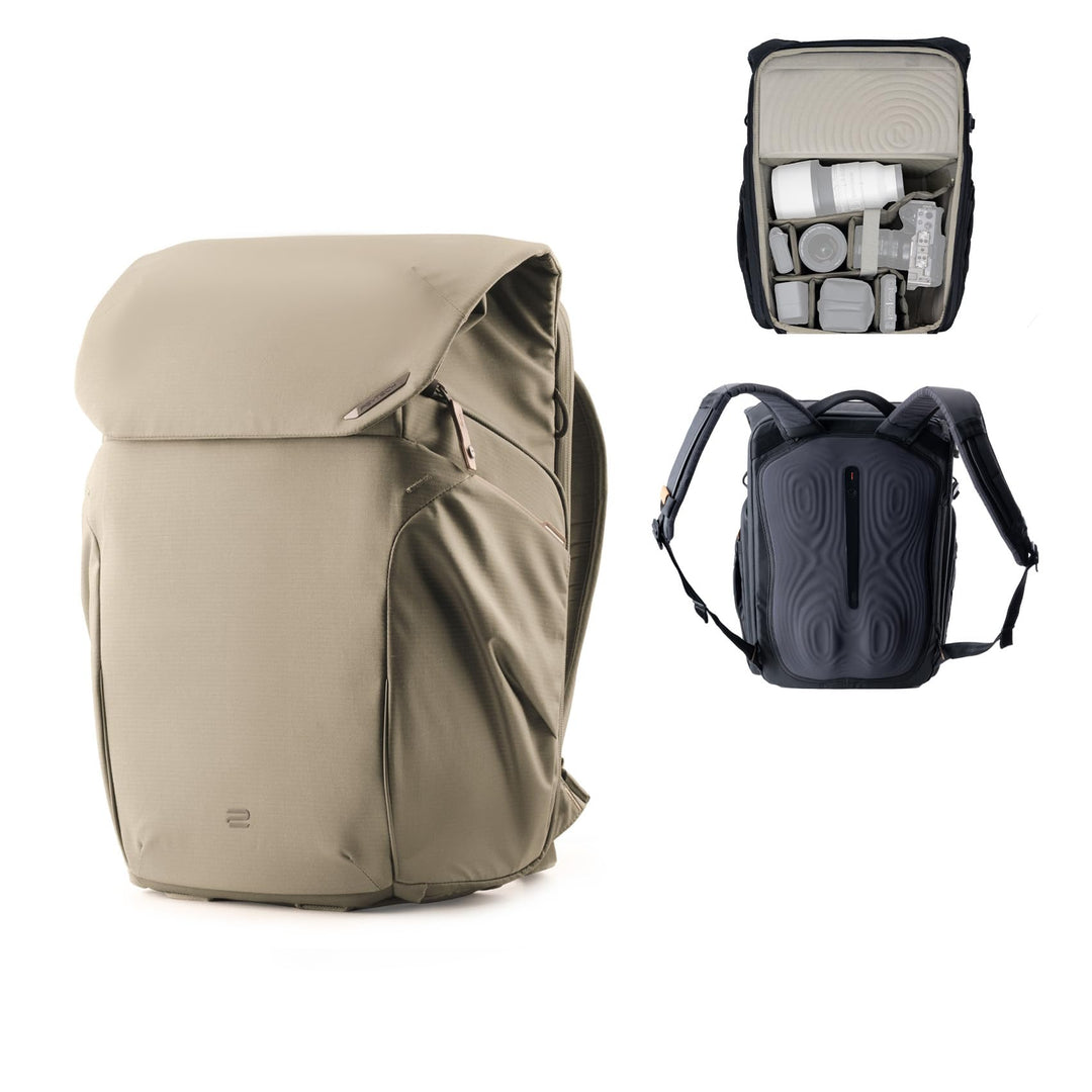 PGYTECH OneGo 2 Kamerarucksack 20L-25L mit Laptop/iPad-Fach Wasserdichter Kamerarucksack für urbane