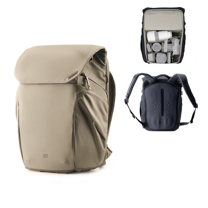 PGYTECH OneGo 2 Kamerarucksack 20L-25L mit Laptop/iPad-Fach Wasserdichter Kamerarucksack für urbane