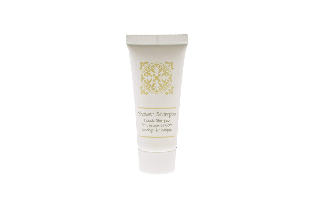 MAQA 100 Stück Einzeldosis-Dusche-Shampoo 25 ml, Hotel-Shampoo Duschgel, Courtesy Line Shower Shampo