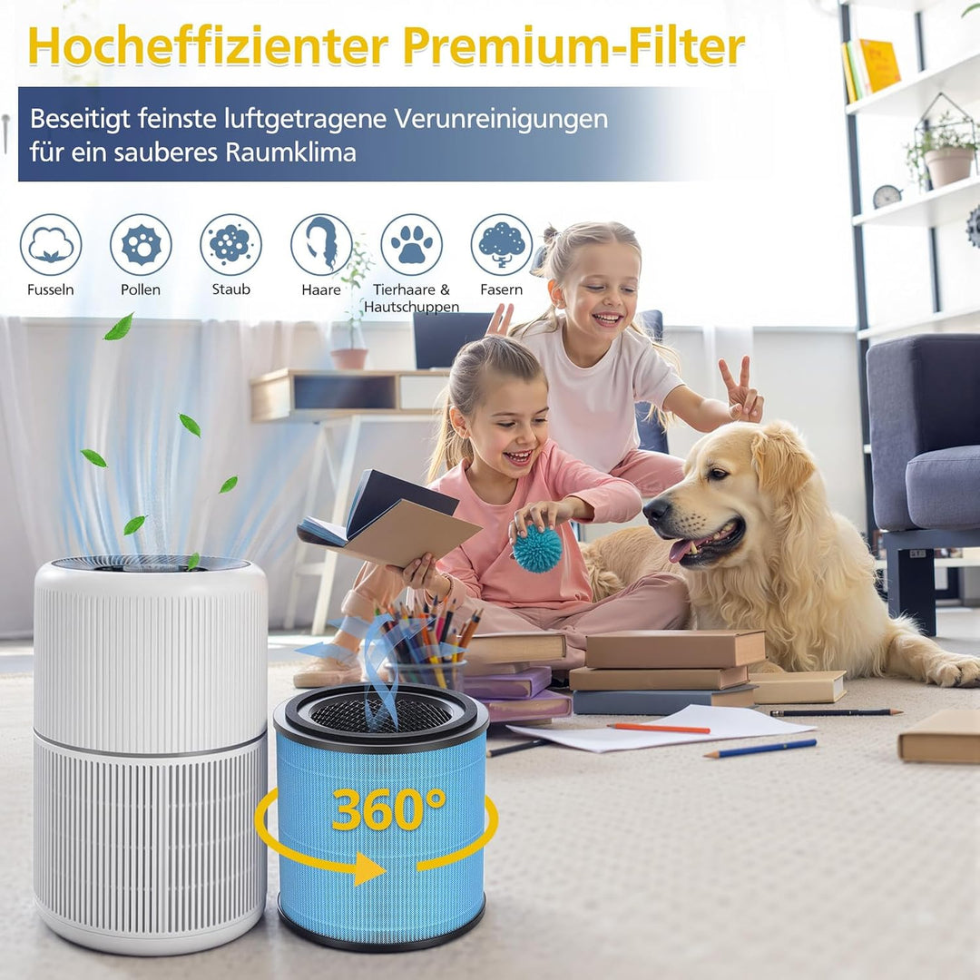 AP0601 Ersatzfilter für AIRTOK AP0601 Luftreiniger | 4-in-1 hocheffizienter Aktivkohle-Luftfilter Er