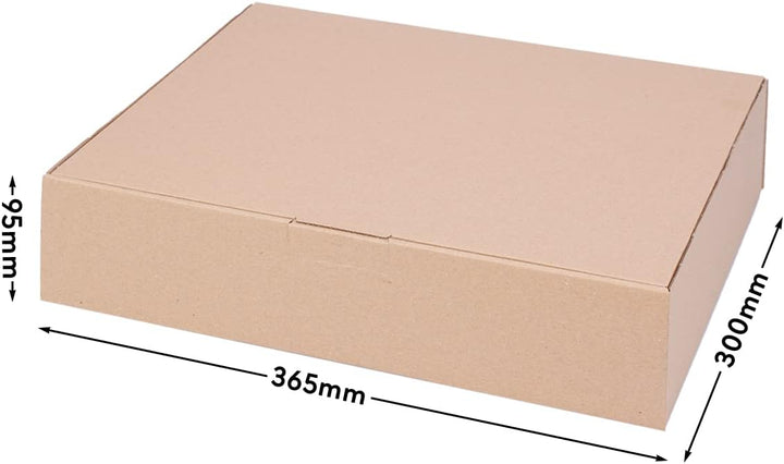 50 Faltschachteln Braun | 365 x 300 x 95mm - WP M | Versandkarton DHL Karton Hermes DPD GLS Verpacku