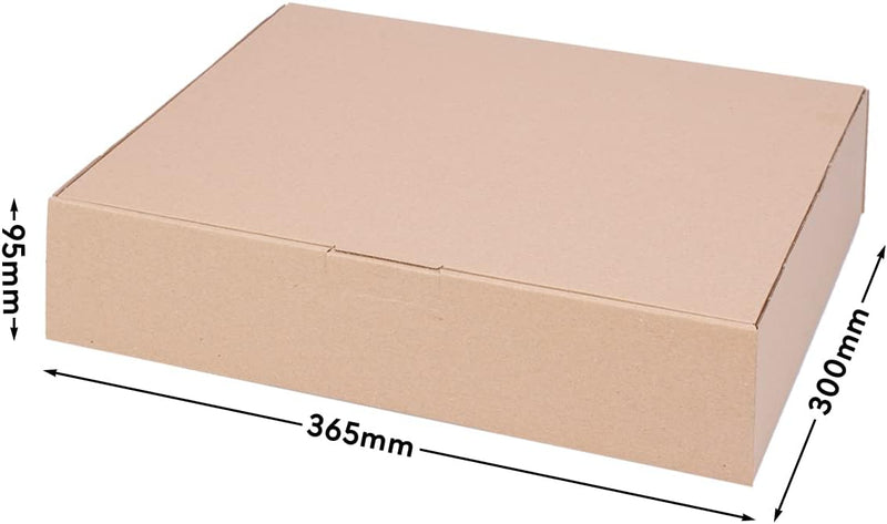 100 Faltschachteln Braun | 365 x 300 x 95mm - WP M | Versandkarton DHL Karton Hermes DPD GLS Verpack