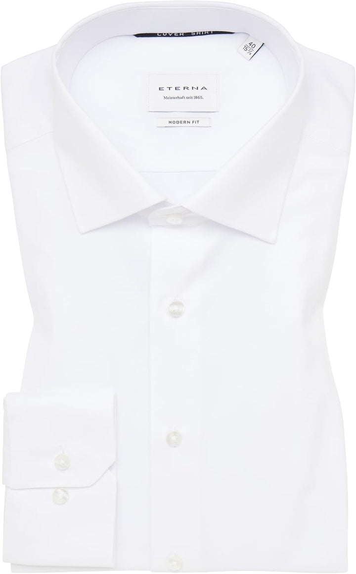 ETERNA Herren Cover Shirt MODERN FIT 38 Weiss, 38 Weiss