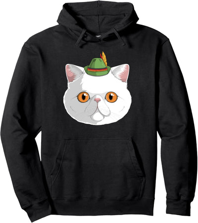 Exotische Kurzhaarkatze Oktoberfest German Bavarian Hat Cat Pullover Hoodie