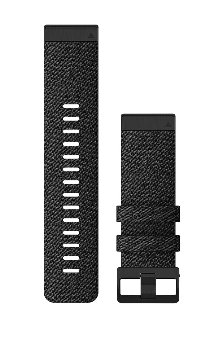 Garmin Quickfit Armband, 26mm, Nylon, Schwarz, passend für Fenix 5X/6X/7X Serie, Enduro 1/2, Tactix