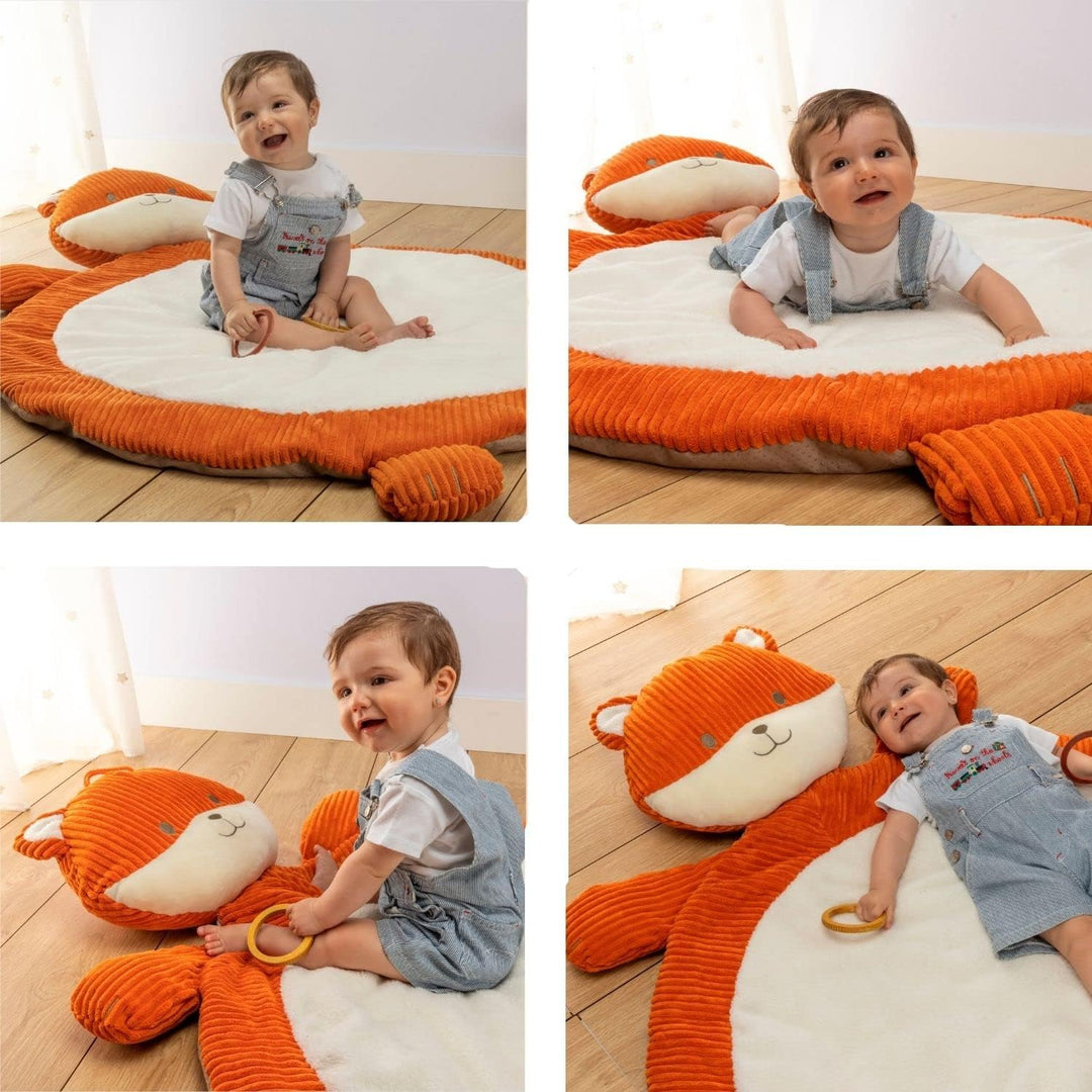 Krabbeldecke für Babys. Baby Spieldecke. Weiche, Gesteppte Decke für Kinder. Baby Bodenkissen. Krabb