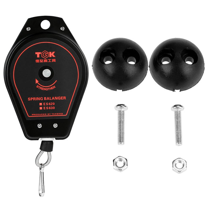 New Einziehbarer Feder Balancer Halter Hängekapazität 0,6~2,0 kg ES620 Balancer Federzug(Schwarz)