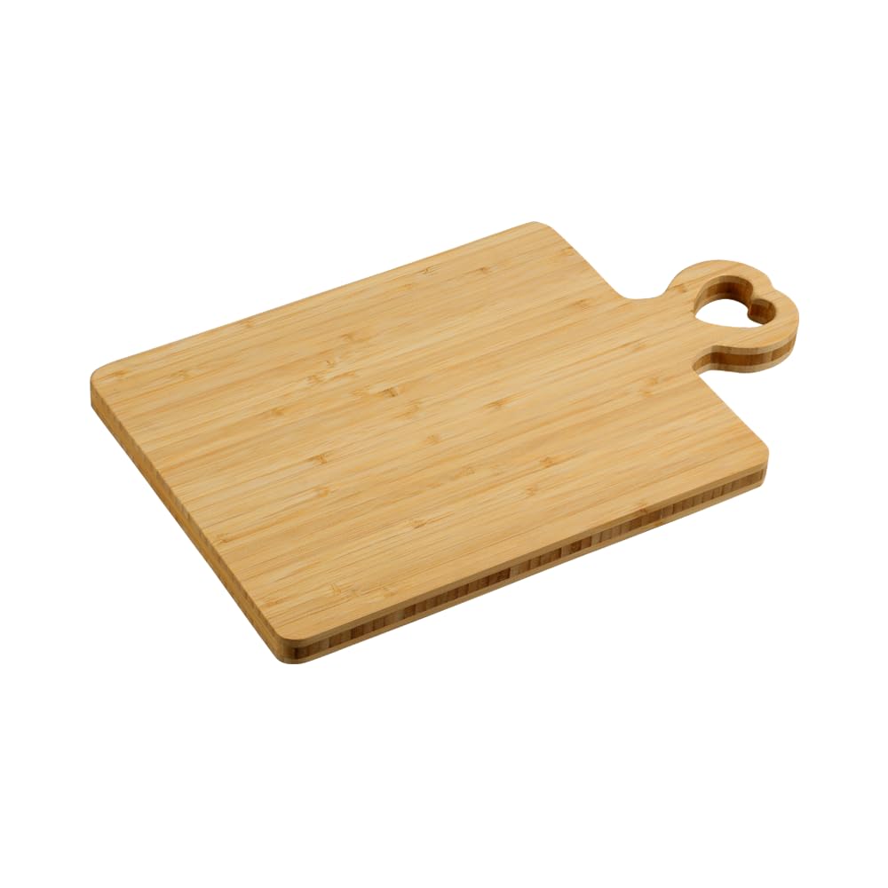 KESPER | Schneide- und Servierbrett mit Herzgriff, Material: FSC®-zertifizierter Bambus, Masse: 36 x