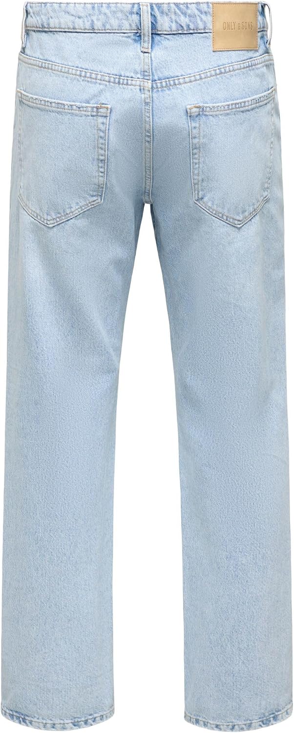 ONLY &amp; SONS Male Locker geschnitten Jeans ONSEDGE Loose L.Blue 6986 DNM Jeans NOOS 28W / 30L Light B