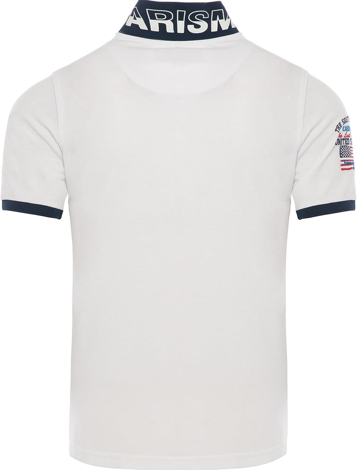 Carisma Kurzarm Poloshirt für Herren 100% Baumwolle ? Herren Polo Shirt mit Stickerei ? Angenehmes R
