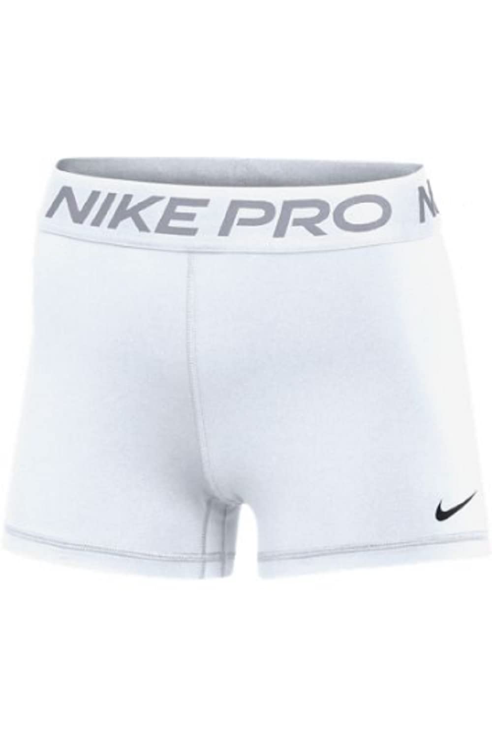 Nike Damen W Np 365 kort 3" Shorts, Black/White M Weiss, M Weiss