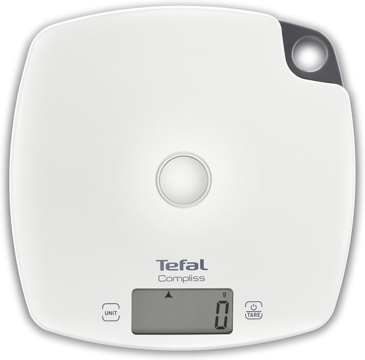 Tefal Küchenwaage, komplett, Präzision, 5 kg/1 g, Tara-Funktion, Weiss, BC1000V0