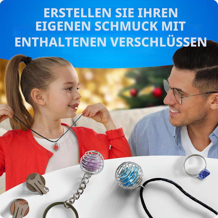 NATIONAL GEOGRAPHIC Edelstein-Adventskalender 2023 - Adventskalender für Kinder mit 24 Edelsteinen z