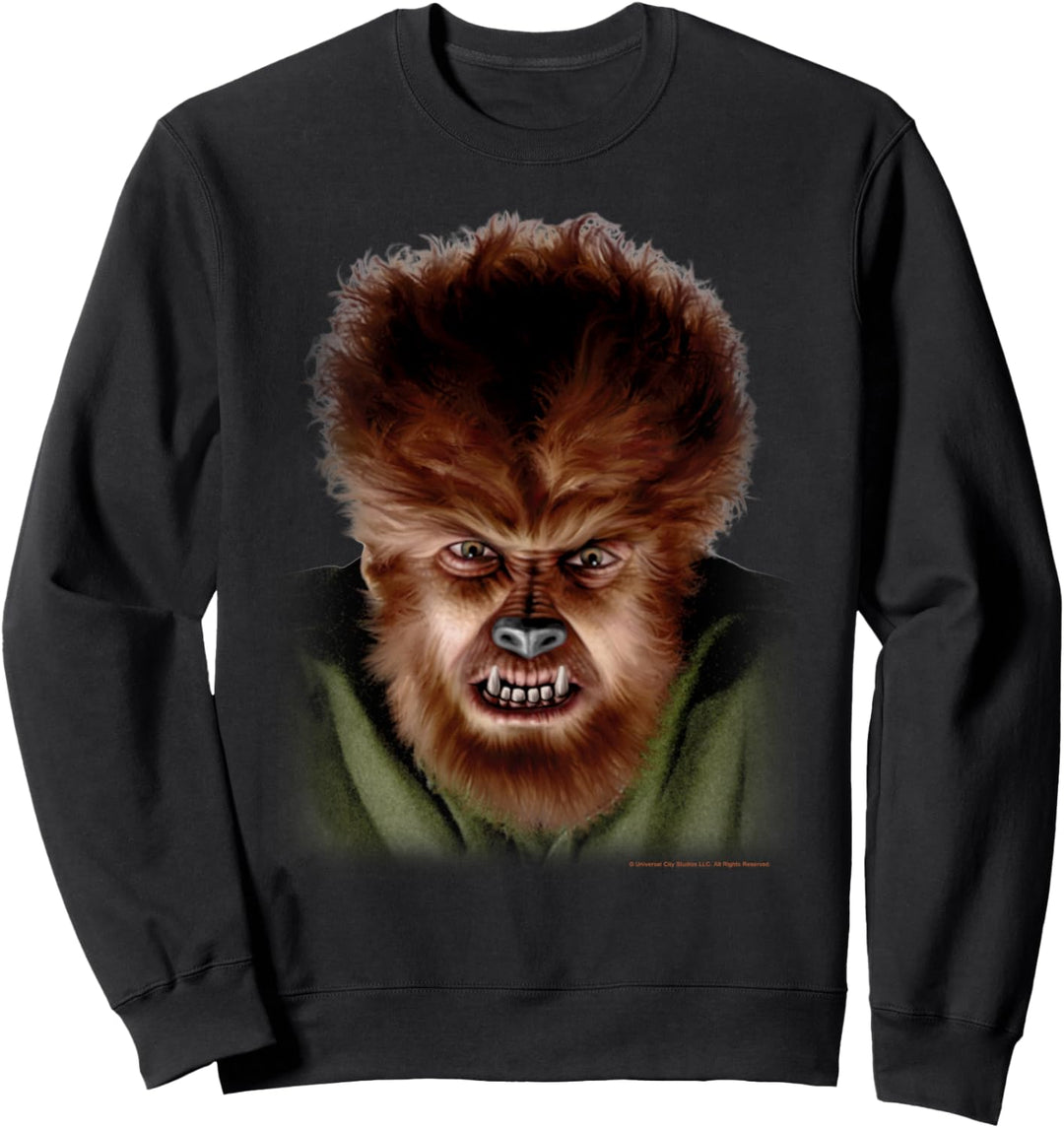 Universal Monsters The Wolf Man Face Sweatshirt