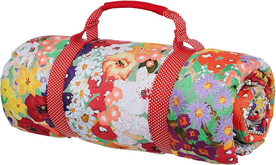 BUTLERS Picknickdecke 140x180 cm - Picnic Deluxe - Campingdecke Outdoor gefüttert | Liegedecke Stran
