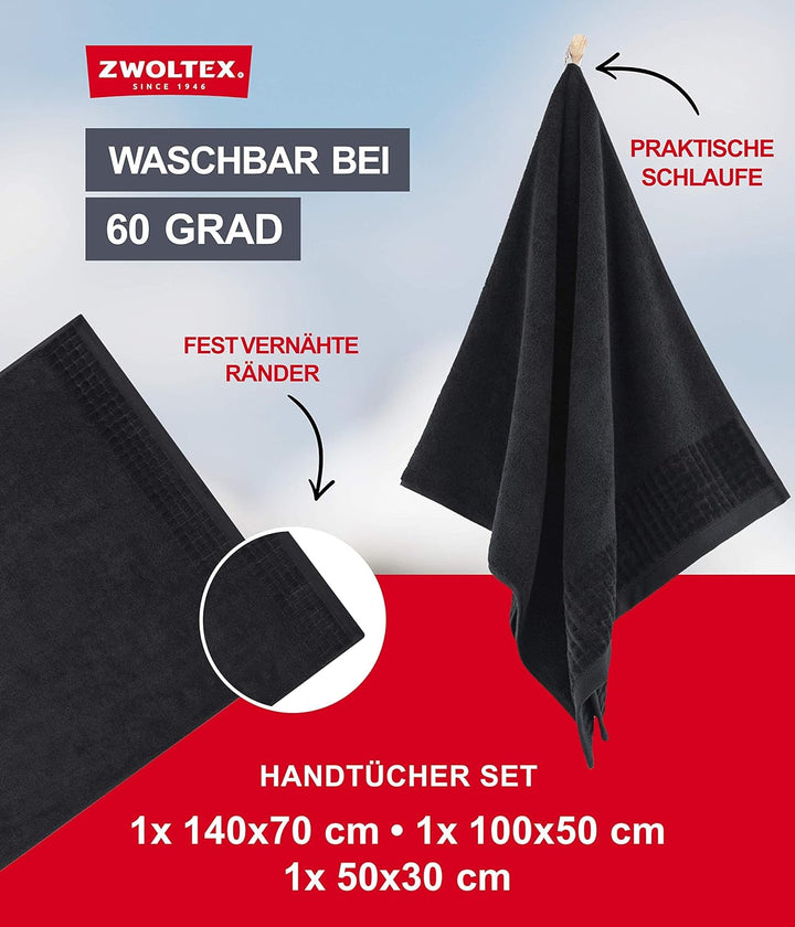 ZWOLTEX Himmlisch weiche Handtücher aus 100% Ägyptischer Baumwolle I Made IN EU I Gästehandtücher Ul