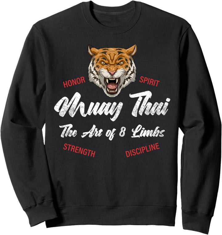 Muay Thai Tiger Face - Thaiboxen und Kickboxen Sweatshirt