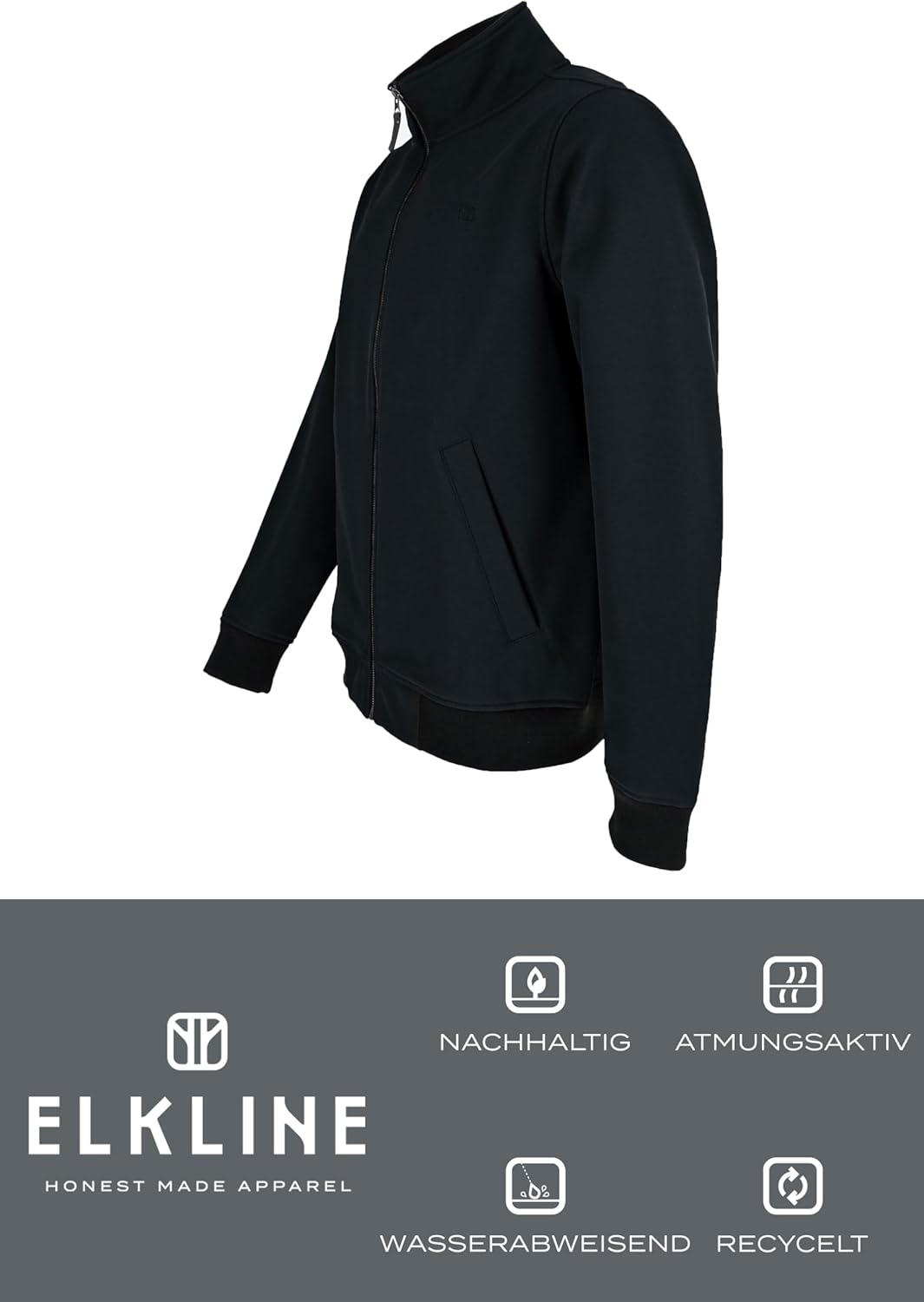 ELKLINE Herren Softshelljacke Softwear Blouson L Schwarz, L Schwarz