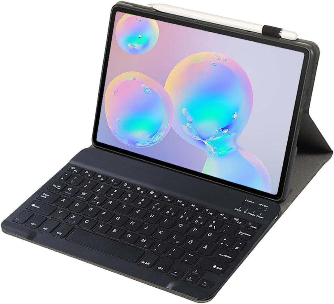 Tastatur Hülle für Samsung Galaxy Tab S6/S6 5G 10,5" Hülle mit Tastatur Deutsches QWERTZ Layout Magn