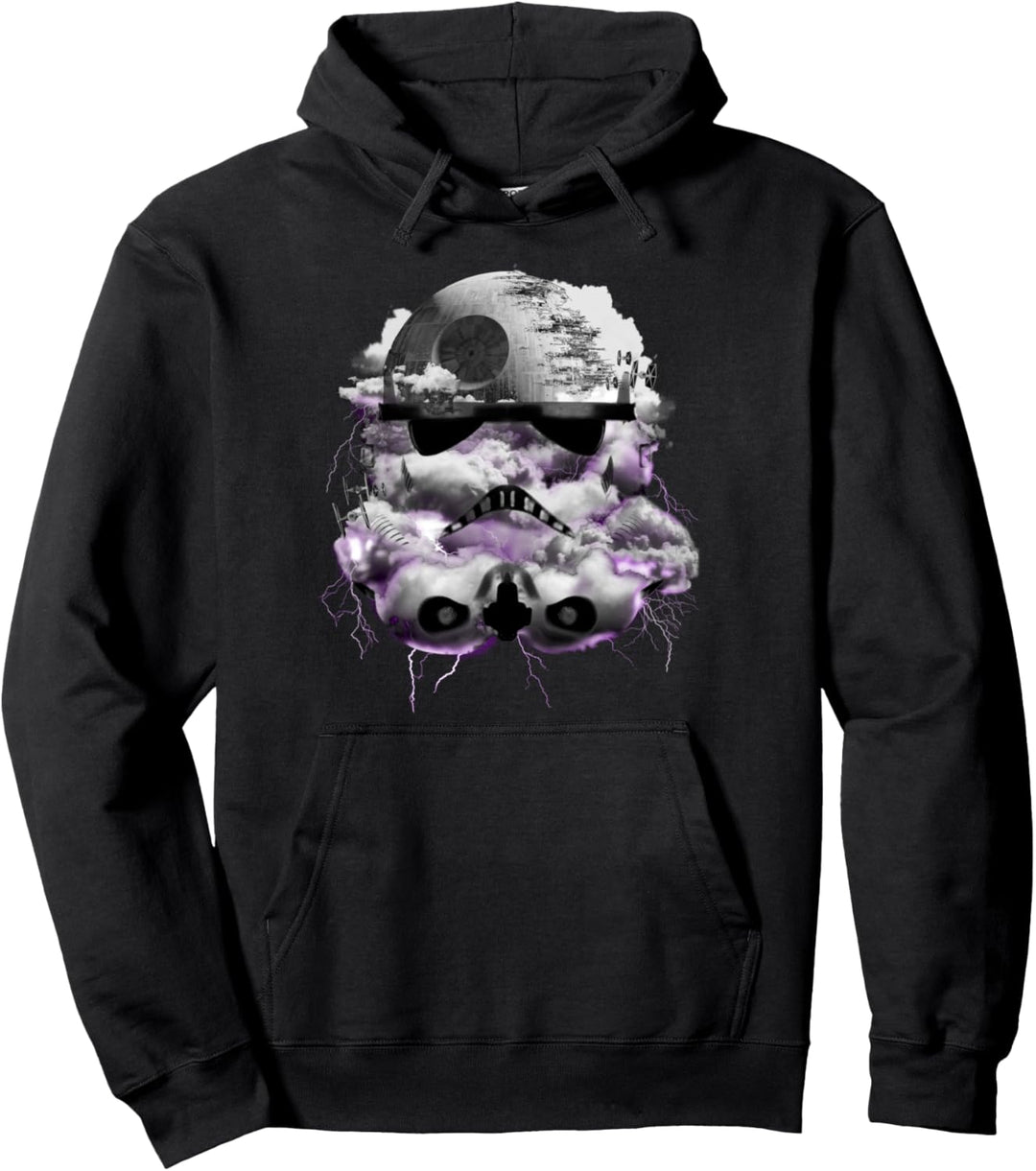 Star Wars Trooper & Death Star In The Clouds Pullover Hoodie