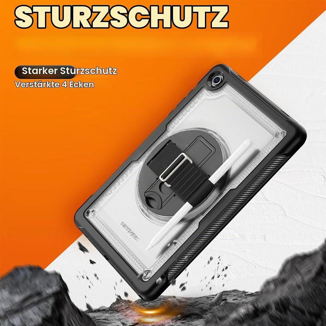 SEYMAC stock Hülle für Samsung Galaxy Tab A9 Plus/ A9+ 11 Zoll 2023, Stossfeste Robuste Hülle mit Di