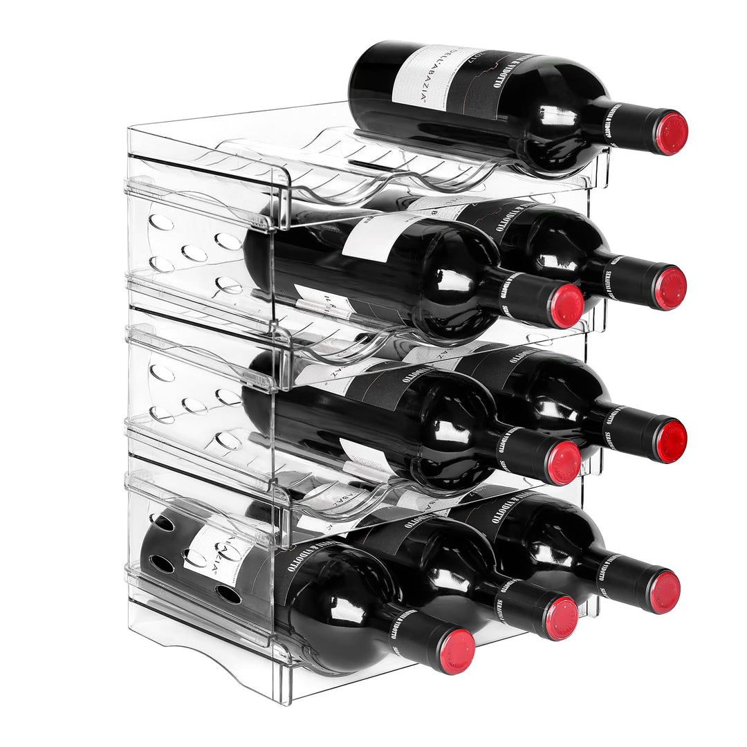 BoxedHome Stapelbarer Flaschenhalter Weinflaschen Halter Weinregal Wein, Flaschen Organizer, Flasche