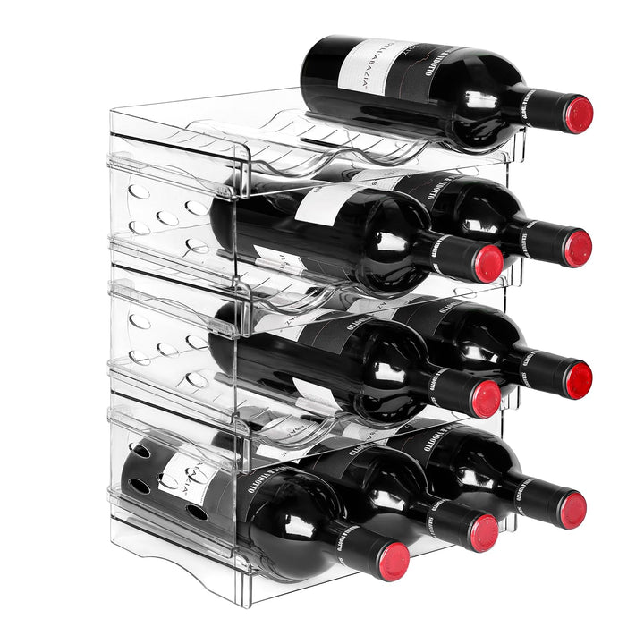 BoxedHome Stapelbarer Flaschenhalter Weinflaschen Halter Weinregal Wein, Flaschen Organizer, Flasche