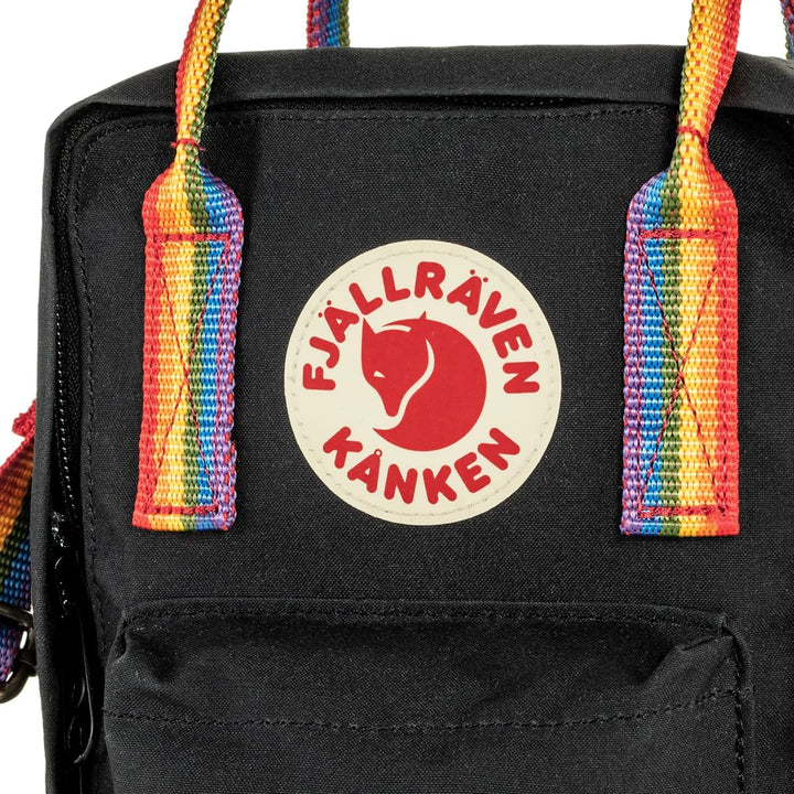Fjällräven Unisex Kånken Rainbow Sling Handtasche (1er Pack), Black-rainbow Pattern