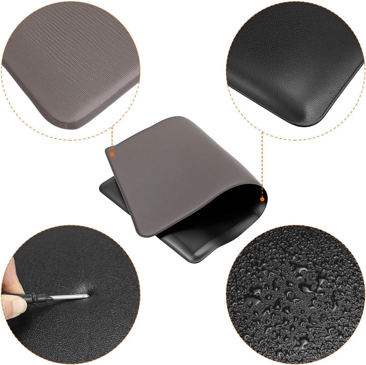 QWORK® Anti-Ermüdungsmatte,44cmx71cm stehmatte, 12mm rutschfeste komfortpolsterung, für Küche Badezi