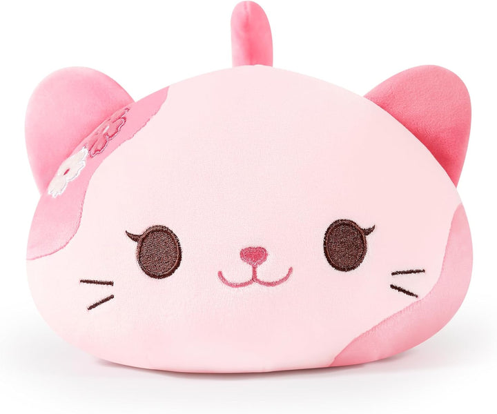 shownicer Plüschtier Katze Kuscheltier Stofftier Kawaii Katze Plüsch Kissen Spielzeug Kätzchen Plüsc