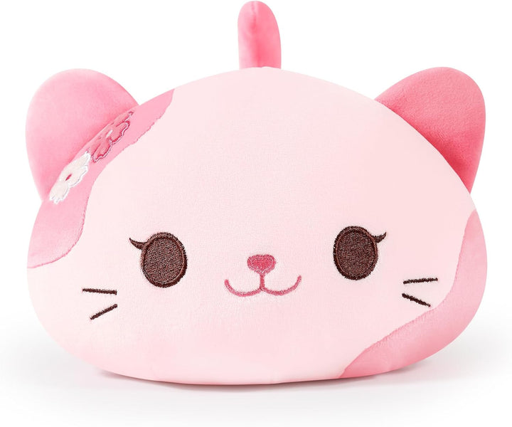 shownicer Plüschtier Katze Kuscheltier Stofftier Kawaii Katze Plüsch Kissen Spielzeug Kätzchen Plüsc