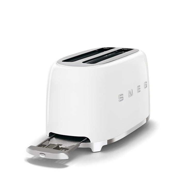 Smeg TSF02WHEU Toaster weiss, Metall, Weiss