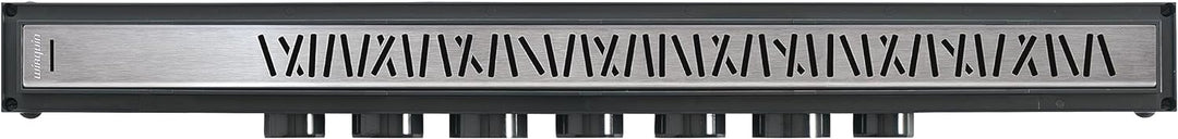 Wirquin 30719770 Express'eau Abfluss, Gitter Motiv Clown, für Dusche, 700 mm 700 mm Gris/Chromée, 70