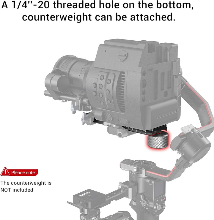 SMALLRIG RS2 RS3 RS3 Pro Extended Quick Release Plate erweiterte Schnellwechselplatte für DJI RS 2 /