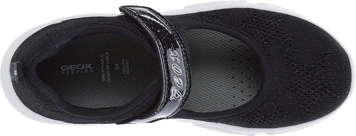 Geox Mädchen J Aril Girl Ballet Flat 26 EU Schwarz, 26 EU Schwarz