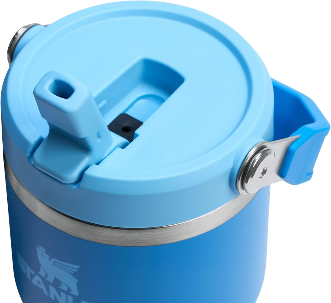 Stanley IceFlow 2.0 Trinkhalm-Becher mit Griff, 590 ml, Deckel zum Aufdrehen und hochklappbarem Stro