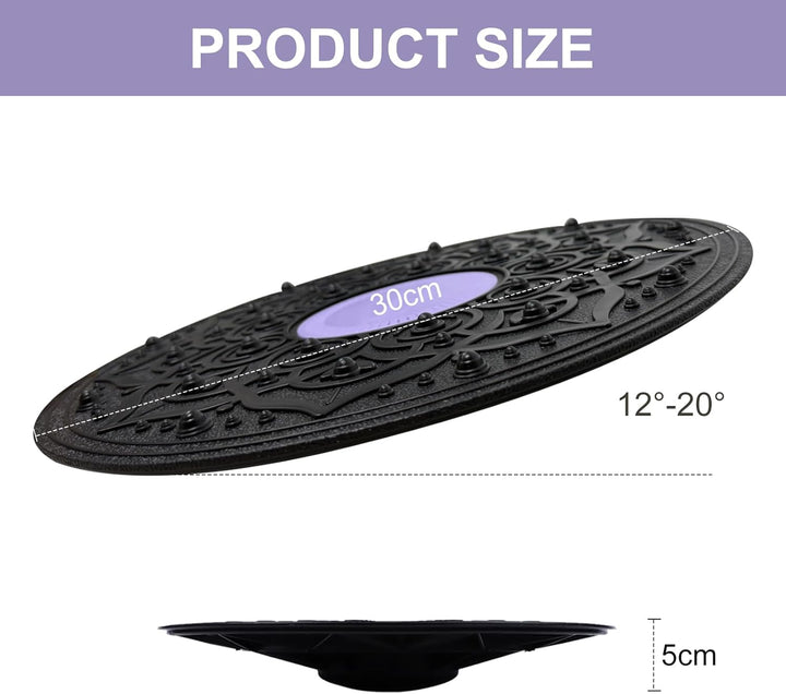 Balance Board, Gleichgewichtstrainer, Balance Pad, Wackelbrett für Erwachsene & Kinder, Wackelbrett