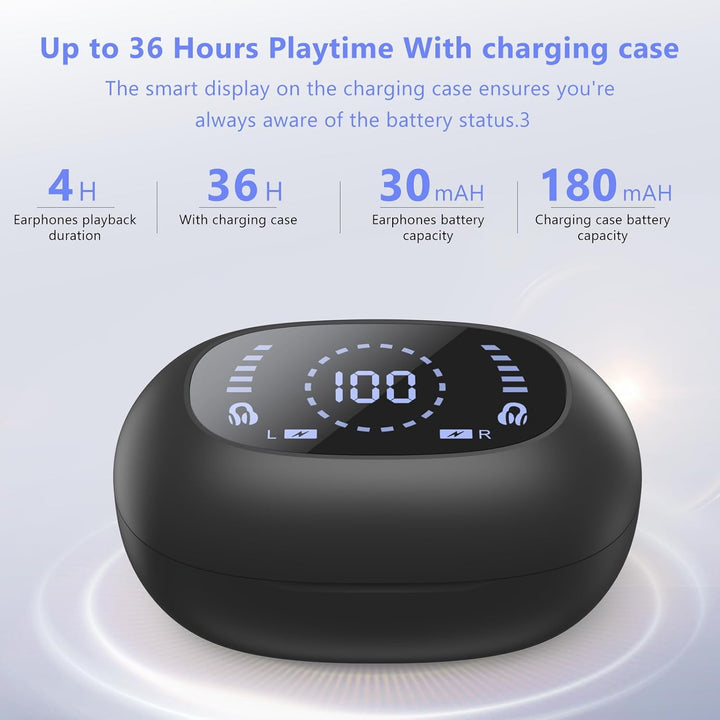 Bluetooth Kopfhörer mit Ohrclip, Knochenschall Kopfhörer Kabellos Bluetooth 5.4, sportkopfhörer Open