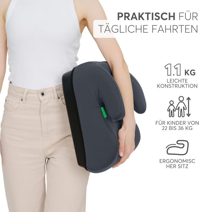 KikkaBoo Sitzerhöhung Auto Kinder i-UP, i-Size, 125-150 cm, Gruppe 3, 7-12 Jahre, 22-36 kg, Leichter
