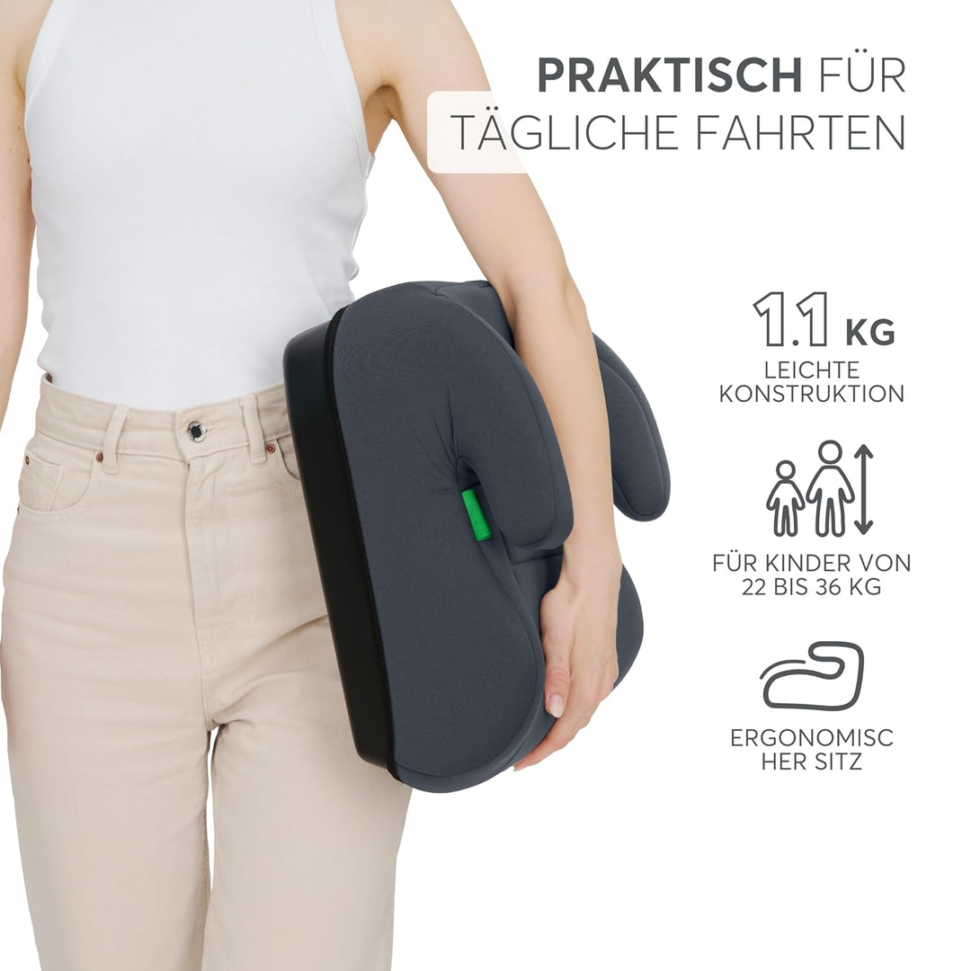 KikkaBoo Sitzerhöhung Auto Kinder i-UP, i-Size, 125-150 cm, Gruppe 3, 7-12 Jahre, 22-36 kg, Leichter