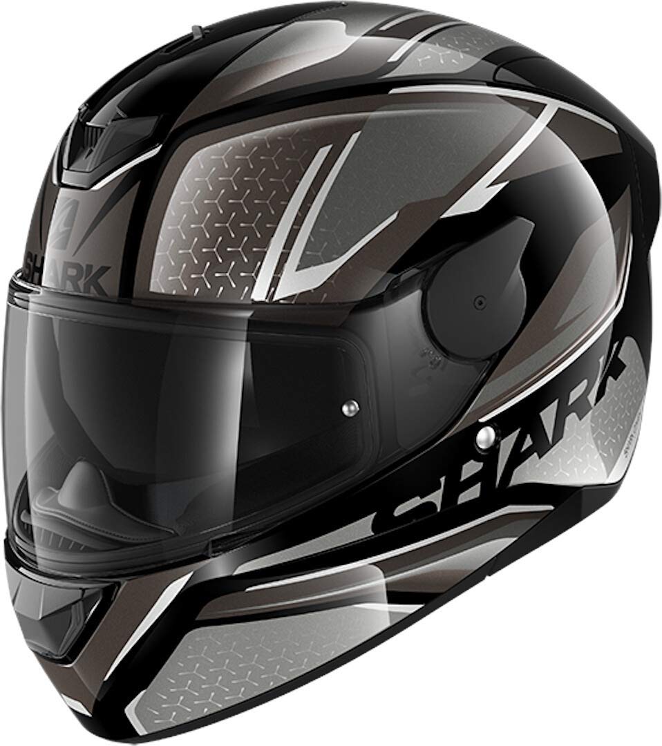 SHARK, Motorradhelm, D-Skwal 2, Daven KAS, XS XS Schwarzes Anthrazitgrau, XS Schwarzes Anthrazitgrau