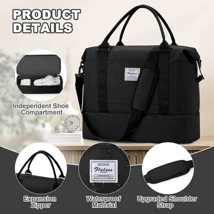 Reisetasche Damen Handgepäck Tasche Easyjet 45x36x20 für Flugzeug Airlines Tasche Weekender Damen Tr