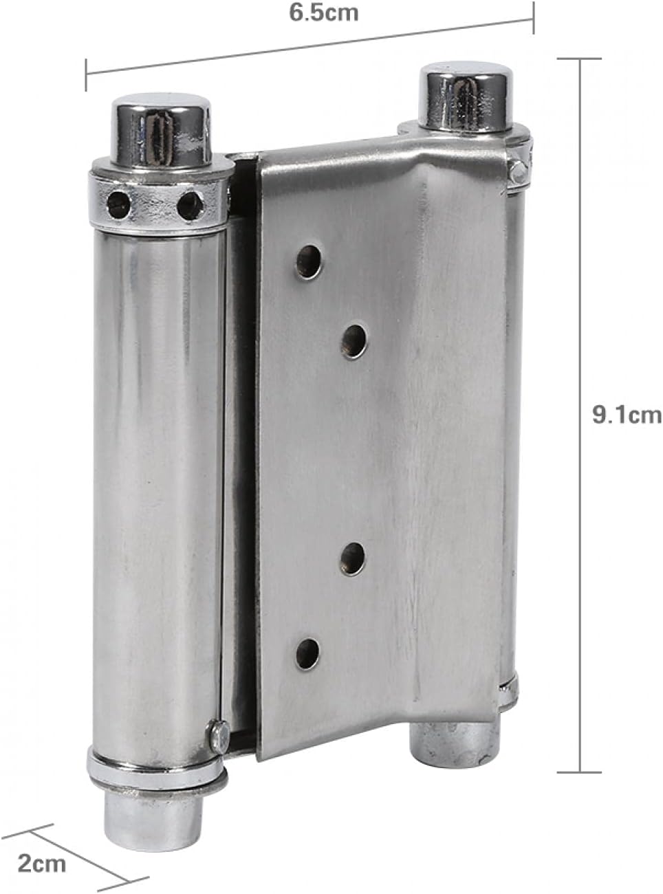 Edelstahl Scharniere 3 Zoll Double Action mit Doppeltürfunktion für Saloon Café Bar Schwingtür Freeg